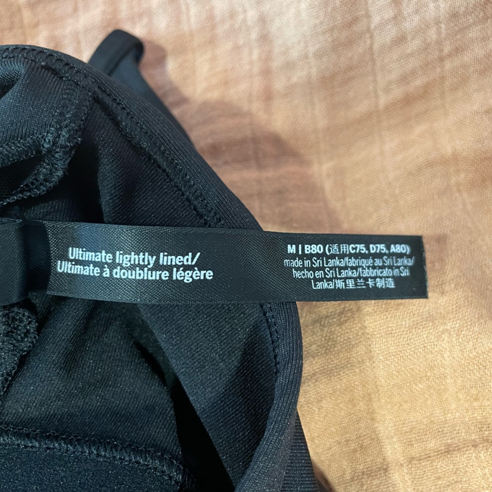 Black PINK Active Crop Bra Top M Sports - Picture 4 of 4